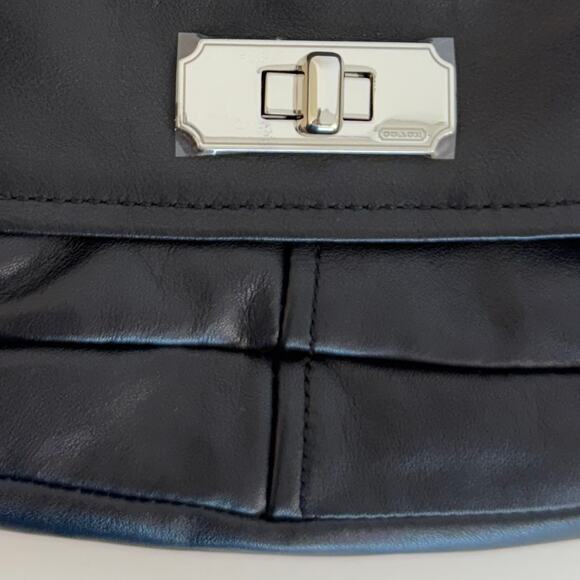 Coach Chelsea Convertible Crossbody Shoulder Bag Turnlock Flap Black F17825 - Picture 16 of 16